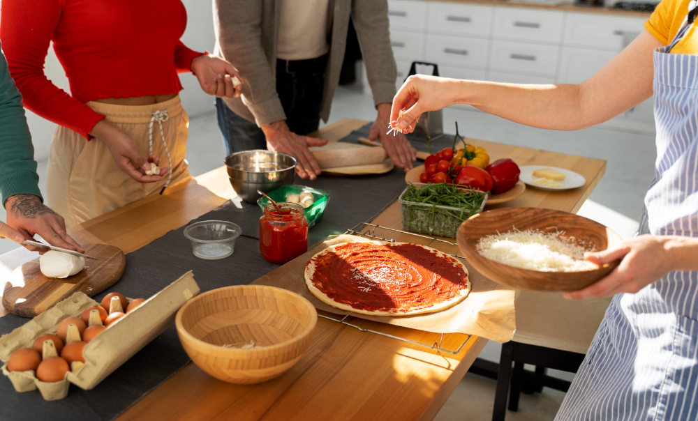Kochkurs: gemeinsames Genießen